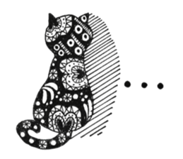Cat of the Zentangle sticker #6654629