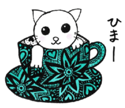 Cat of the Zentangle sticker #6654633