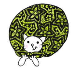 Cat of the Zentangle sticker #6654645