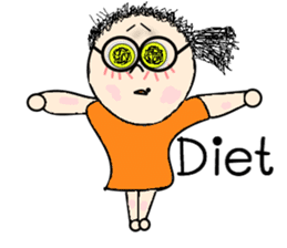 Funny girl with mole sticker #6655663