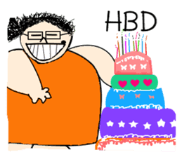 Funny girl with mole sticker #6655664