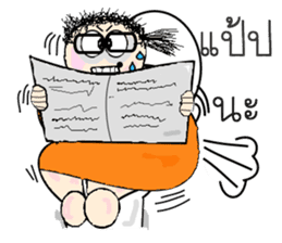 Funny girl with mole sticker #6655676