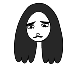 MUSTACHIO GIRL sticker #6655832