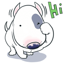 Funny Bull Terrier sticker #6656296