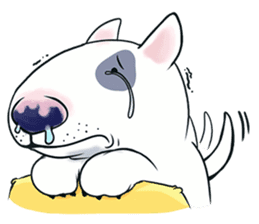 Funny Bull Terrier sticker #6656297