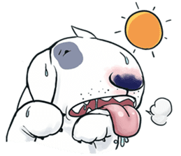 Funny Bull Terrier sticker #6656299