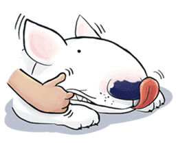 Funny Bull Terrier sticker #6656305