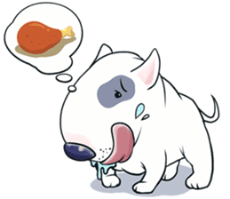 Funny Bull Terrier sticker #6656306