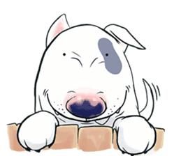Funny Bull Terrier sticker #6656308
