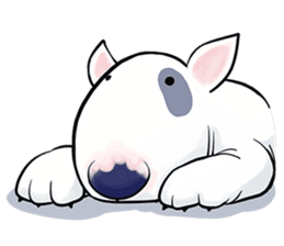 Funny Bull Terrier sticker #6656310