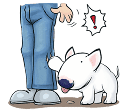 Funny Bull Terrier sticker #6656311