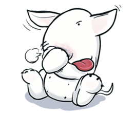 Funny Bull Terrier sticker #6656312