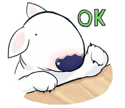 Funny Bull Terrier sticker #6656315