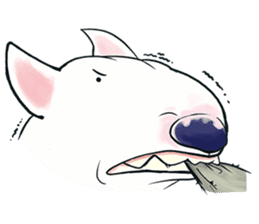 Funny Bull Terrier sticker #6656316