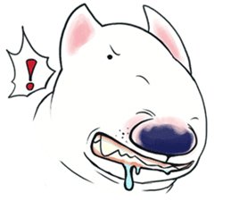 Funny Bull Terrier sticker #6656317