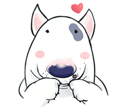 Funny Bull Terrier sticker #6656319
