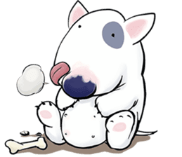 Funny Bull Terrier sticker #6656320