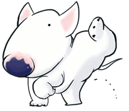 Funny Bull Terrier sticker #6656321