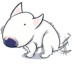 Funny Bull Terrier sticker #6656330