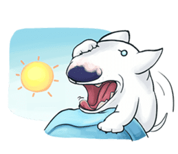 Funny Bull Terrier sticker #6656331