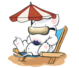 Funny Bull Terrier sticker #6656333