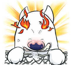 Funny Bull Terrier sticker #6656334