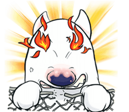 Funny Bull Terrier sticker #6656334
