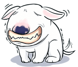 Funny Bull Terrier sticker #6656335