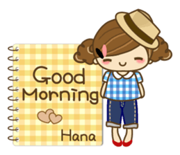 The cute girl Hana 3 sticker #6656657