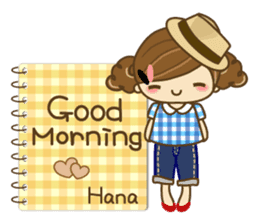 The cute girl Hana 3 sticker #6656657