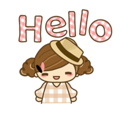 The cute girl Hana 3 sticker #6656658