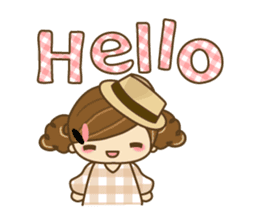 The cute girl Hana 3 sticker #6656658