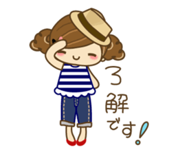 The cute girl Hana 3 sticker #6656664
