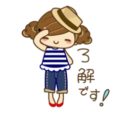 The cute girl Hana 3 sticker #6656664