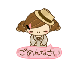 The cute girl Hana 3 sticker #6656671