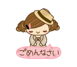 The cute girl Hana 3 sticker #6656671