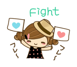 The cute girl Hana 3 sticker #6656673