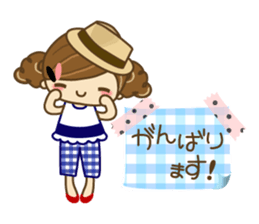 The cute girl Hana 3 sticker #6656674
