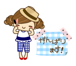 The cute girl Hana 3 sticker #6656674