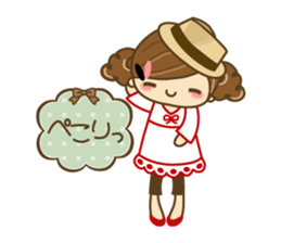 The cute girl Hana 3 sticker #6656680