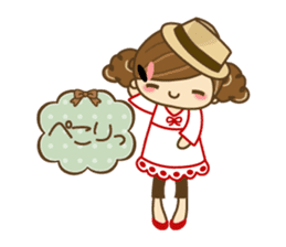 The cute girl Hana 3 sticker #6656680