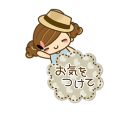 The cute girl Hana 3 sticker #6656681