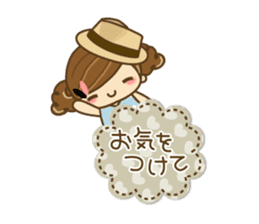 The cute girl Hana 3 sticker #6656681