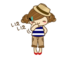 The cute girl Hana 3 sticker #6656682