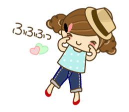 The cute girl Hana 3 sticker #6656683