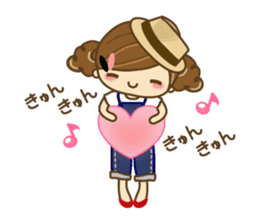 The cute girl Hana 3 sticker #6656684