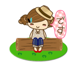 The cute girl Hana 3 sticker #6656686