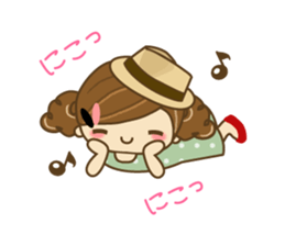 The cute girl Hana 3 sticker #6656687