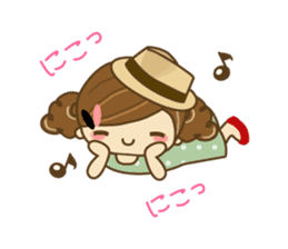 The cute girl Hana 3 sticker #6656687