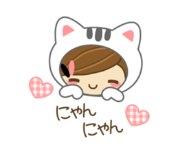 The cute girl Hana 3 sticker #6656688